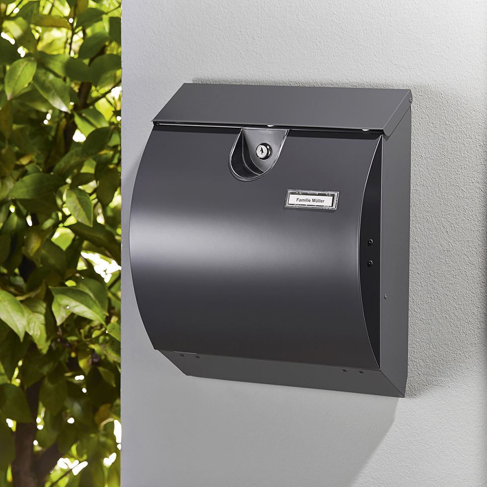 Edelstahl Briefkasten Modell M B-Ware