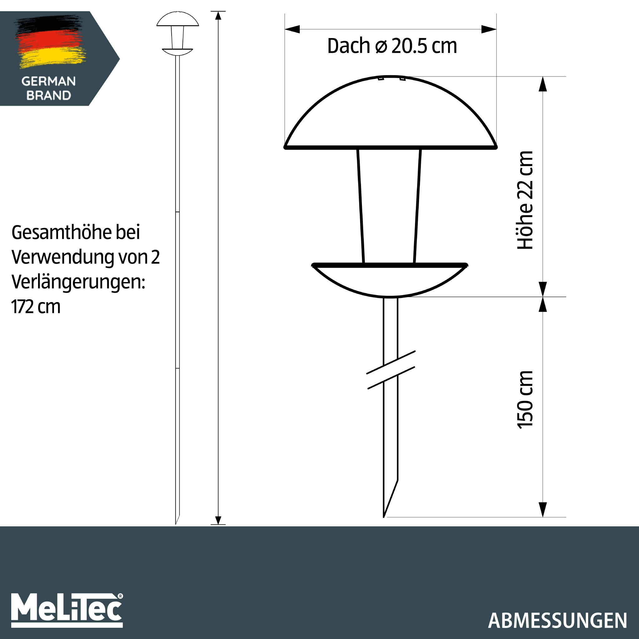 MeLiTec Vaterartikel Vogelfutter Haus VH04-1, rund stehend