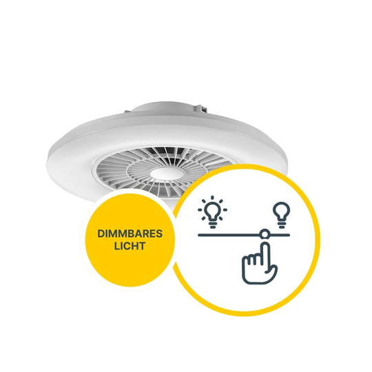 MeLiTec Smart Home LED Deckenleuchte mit Ventilator, Alexa kompatibel, DV01, weiß MeLiTec Smart Home LED Deckenleuchte mit Ventilator, Alexa kompatibel, DV01, weiß