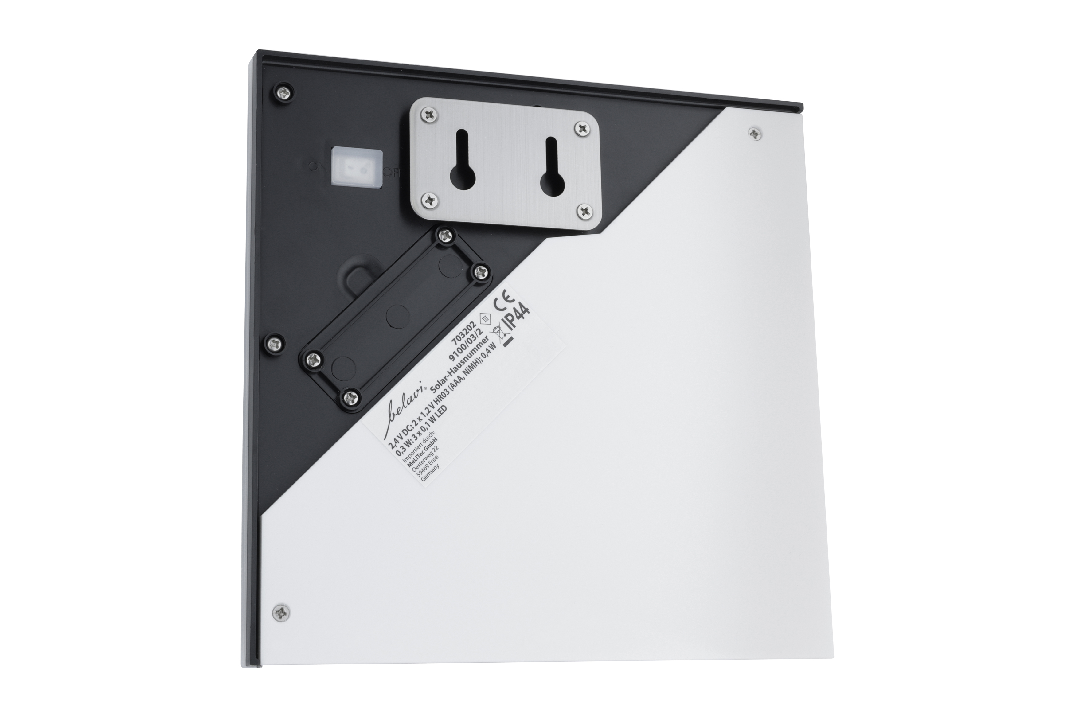 MeLiTec Solar LED Hausnummer SH07, Edelstahl MeLiTec Solar LED Hausnummer SH07, Edelstahl