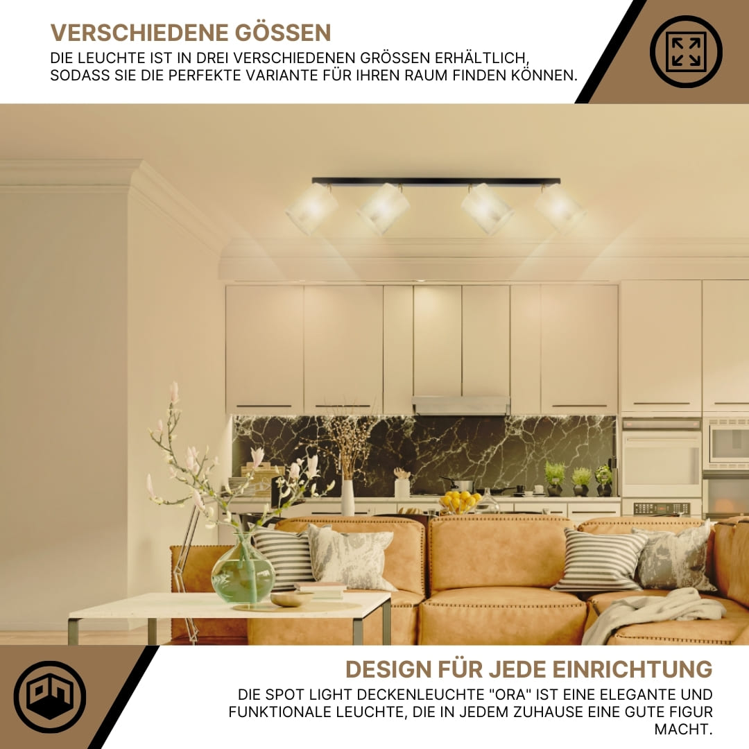 SPOT Light Ora Deckenleuchte schwarz/ gold SPOT Light Ora Deckenleuchte schwarz/ gold