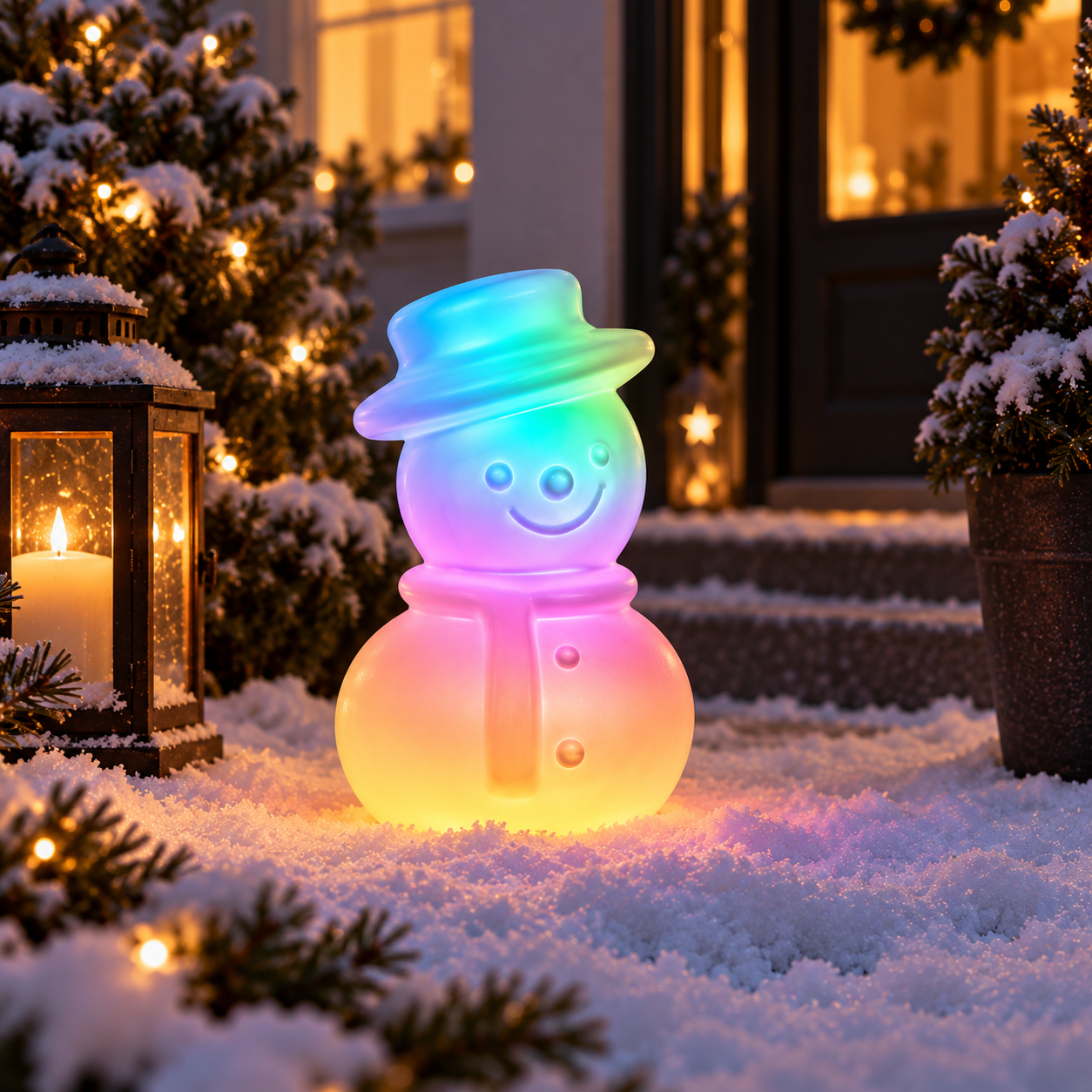MeLiTec LED Schneemann Magic mit RGB-Lichteffekt, Solar & Fernbedienung MeLiTec LED Schneemann Magic mit RGB-Lichteffekt, Solar & Fernbedienung