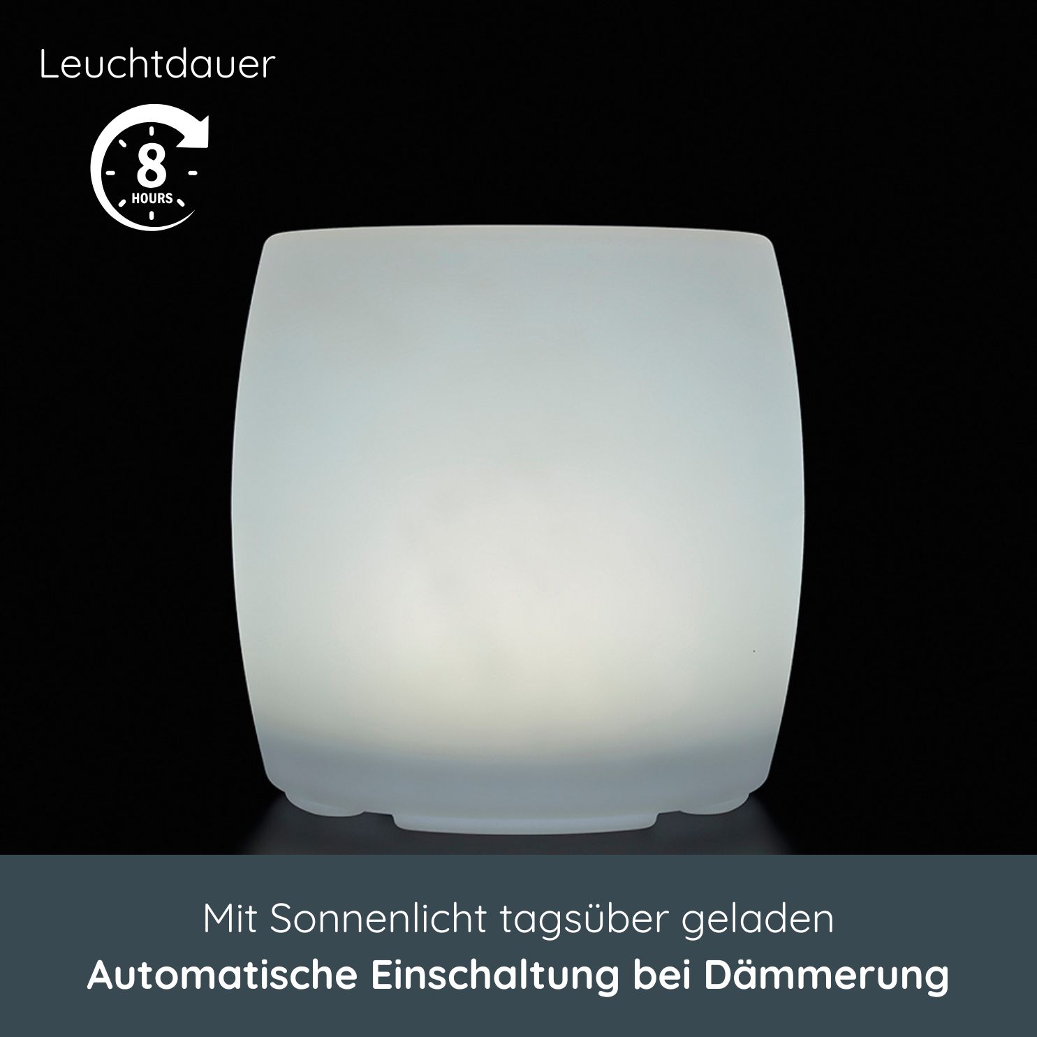 MeLiTec Solarleuchte - mehrfarbige Bodenbeleuchtung für Garten, Balkon & Terrasse - Solar-Bodenleuchte mit Farbwechsel - bis 8h Leuchtdauer - ca. 36cm - inkl. Akku - Kunststoff - Trommel - LK08-6 Lampe,