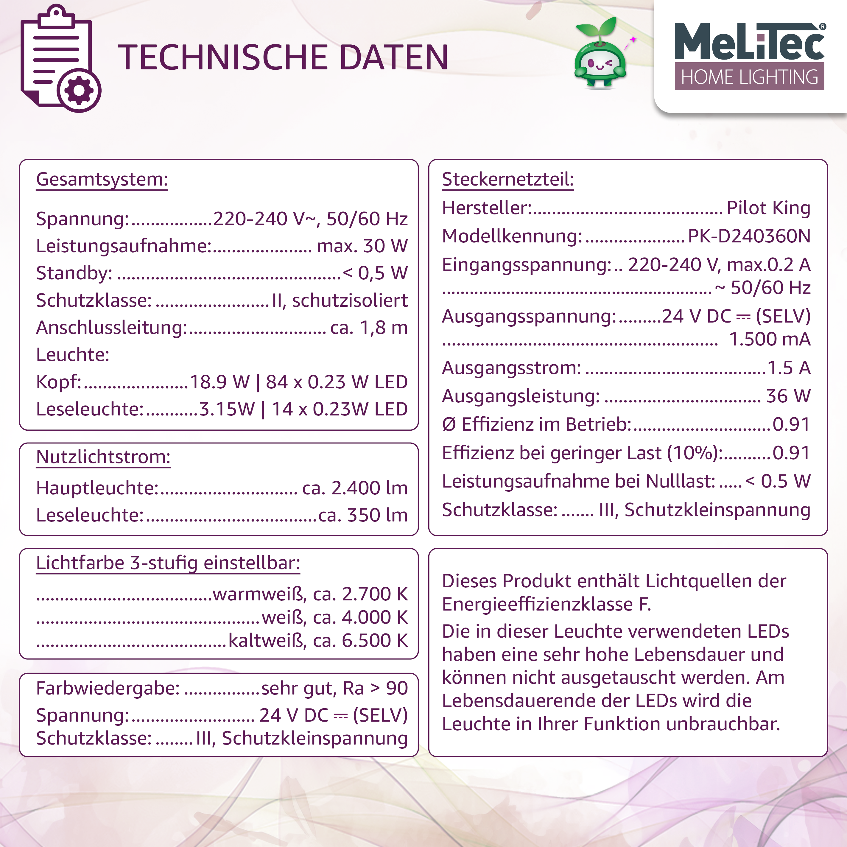 Deckenfluter mit Leseleuchte, schwarz, rund, ST58-1, MeLiTec Deckenfluter mit Leseleuchte, schwarz, rund, ST58-1, MeLiTec