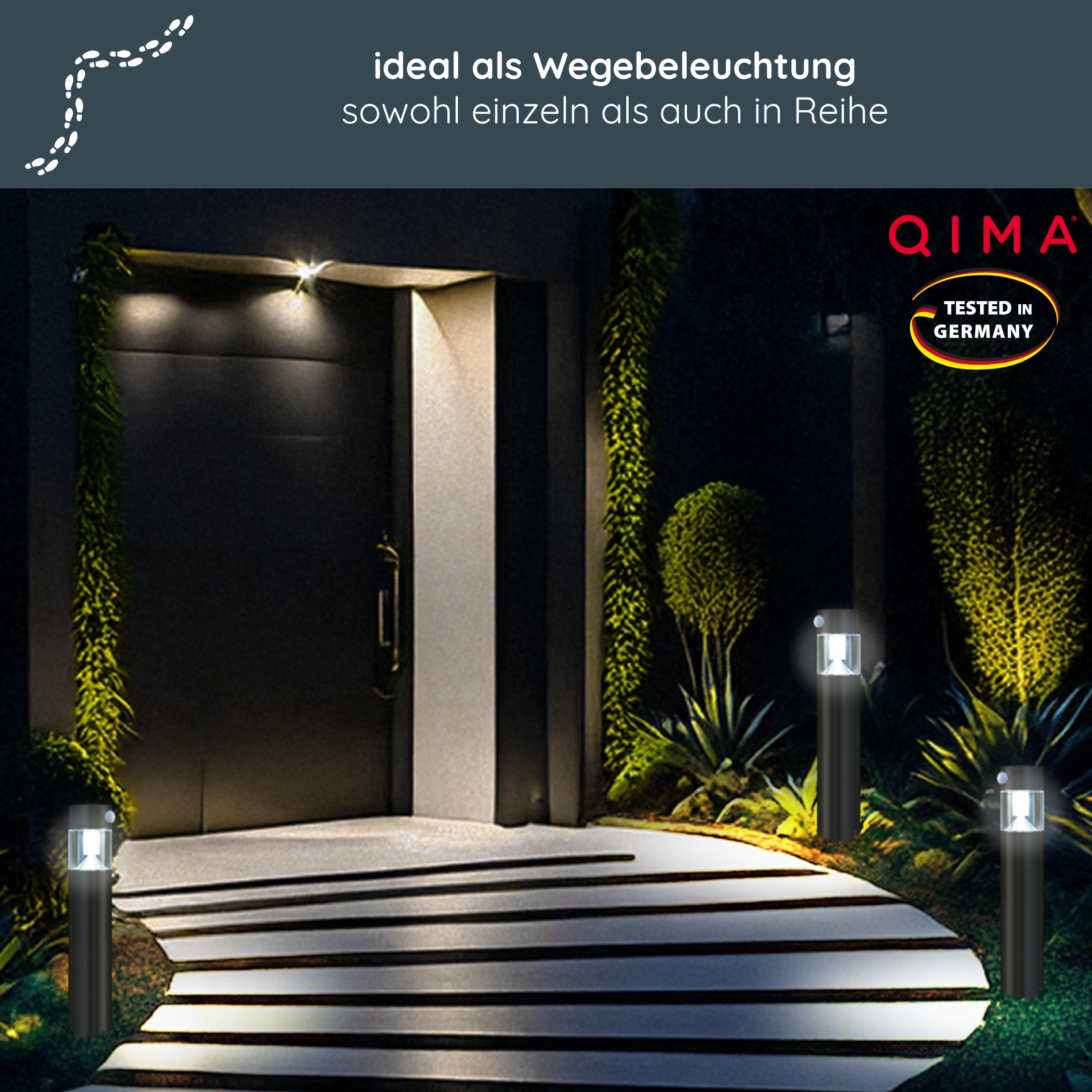 MeLiTec Solar Gartenleuchte SO31-1 rund mit Bewegungsmelder, Edelstahl anthrazit Beleuchtung, Drinnen, Innenarchitektur,