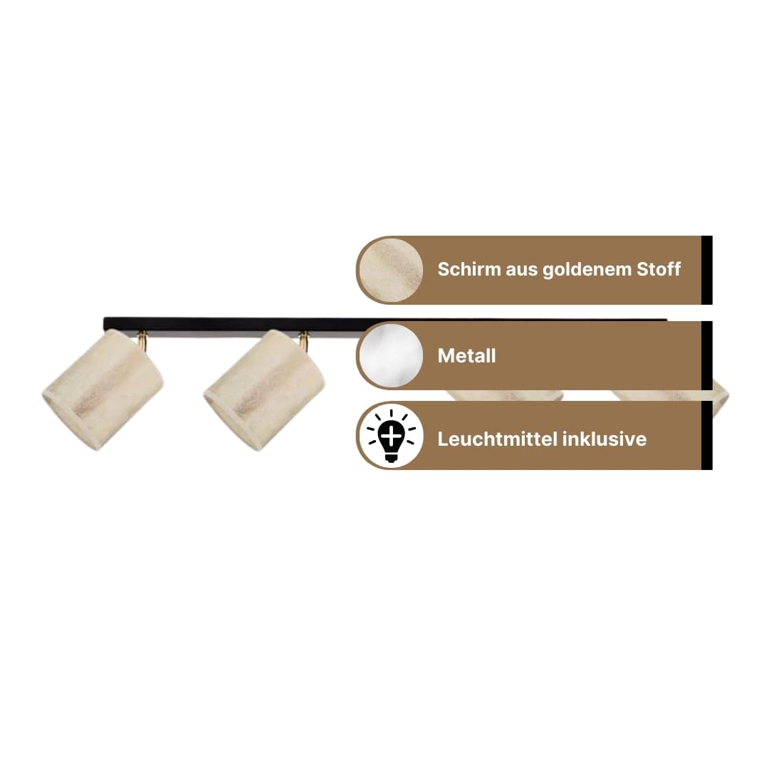 SPOT Light Ora Deckenleuchte schwarz/ gold SPOT Light Ora Deckenleuchte schwarz/ gold