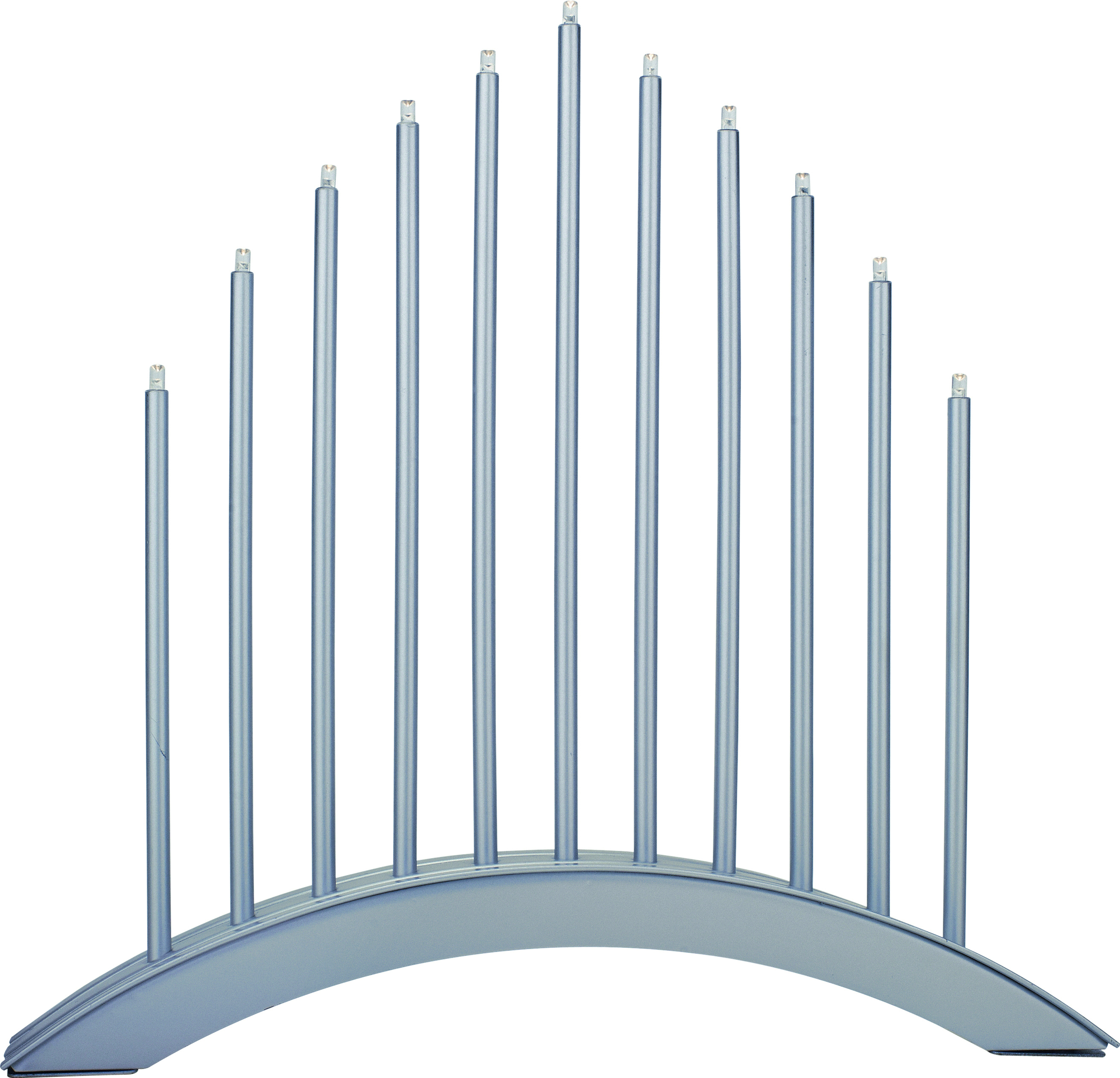 MeLiTec LED USB-C Stimmungsbogen Weihnachten, SL58, Chrom matt, warmweiß (3000K), dimmbar (3 Stufen), 5h-Timer, kabellos inkl. Akku, IP20, Innen – modernes Dekorationslicht, Lichtbogen, Fensterlicht