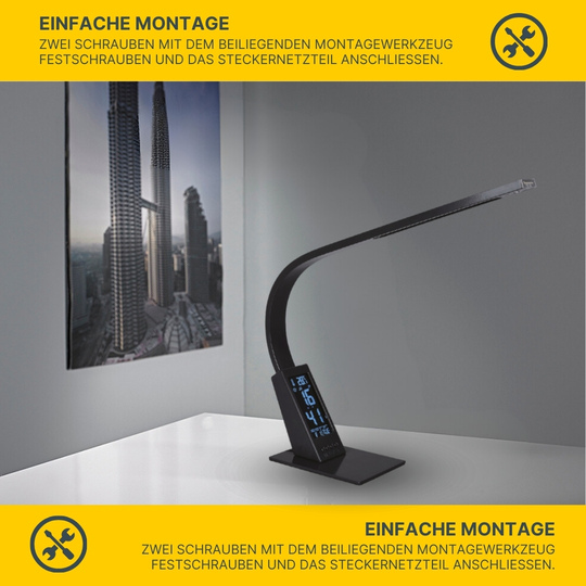 LED Schreibtischleuchte T153 anthrazit LED Schreibtischleuchte T153 anthrazit