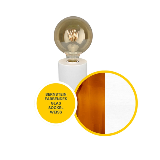 MeLiTec Sockel Tischleuchte rund, weiß MeLiTec Sockel Tischleuchte rund, weiß