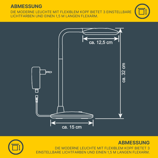 MeLiTec LED Tageslicht Schreibtischleuchte Koralle MeLiTec LED Tageslicht Schreibtischleuchte Koralle
