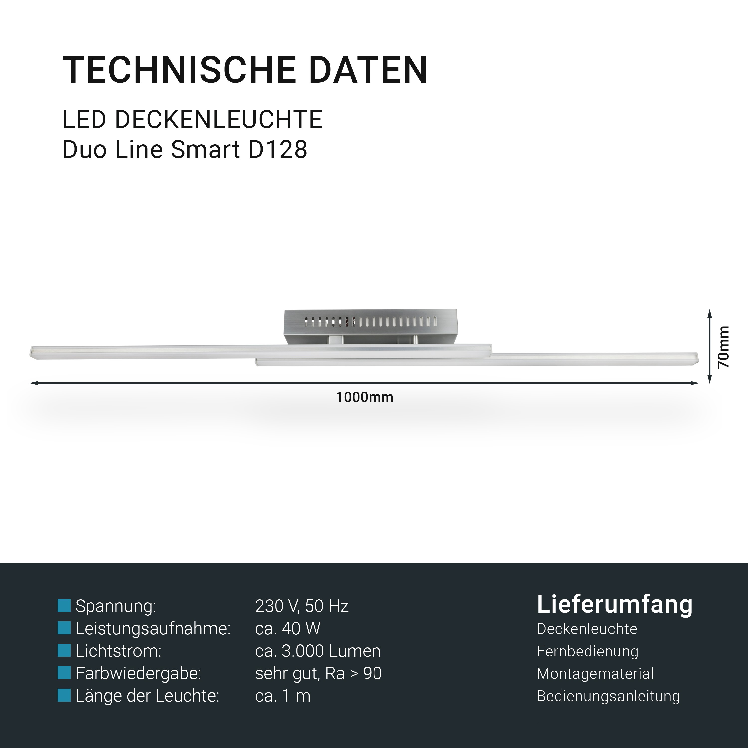 MeLiTec LED Deckenlampe D128, Wandlampe, RGB Farbwechsel, App & Fernbedienung, Alexa & Google Steuerung, dimmbar, moderne Smart Home Lampe, CCT Steuerung