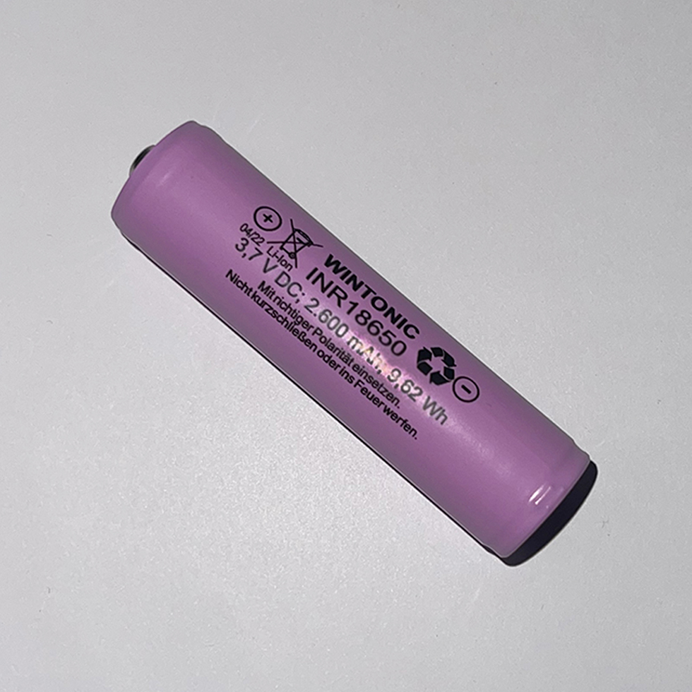 MeLiTec Lithium Ionen Akku 18650 2600mAh 3,7V Ersatzakku