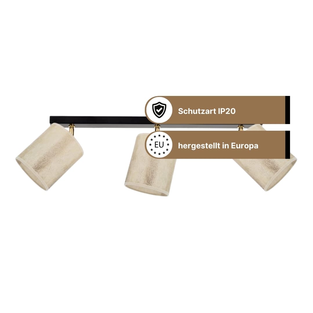 SPOT Light Ora Deckenleuchte schwarz/ gold SPOT Light Ora Deckenleuchte schwarz/ gold