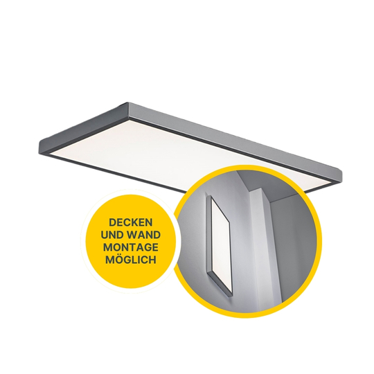 LED Wandleuchte / Deckenleuchte D63-1 chrom-matt