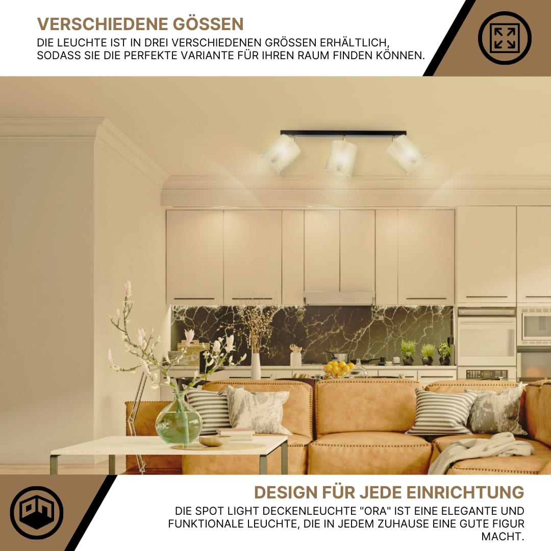 SPOT Light Ora Deckenleuchte schwarz/ gold SPOT Light Ora Deckenleuchte schwarz/ gold